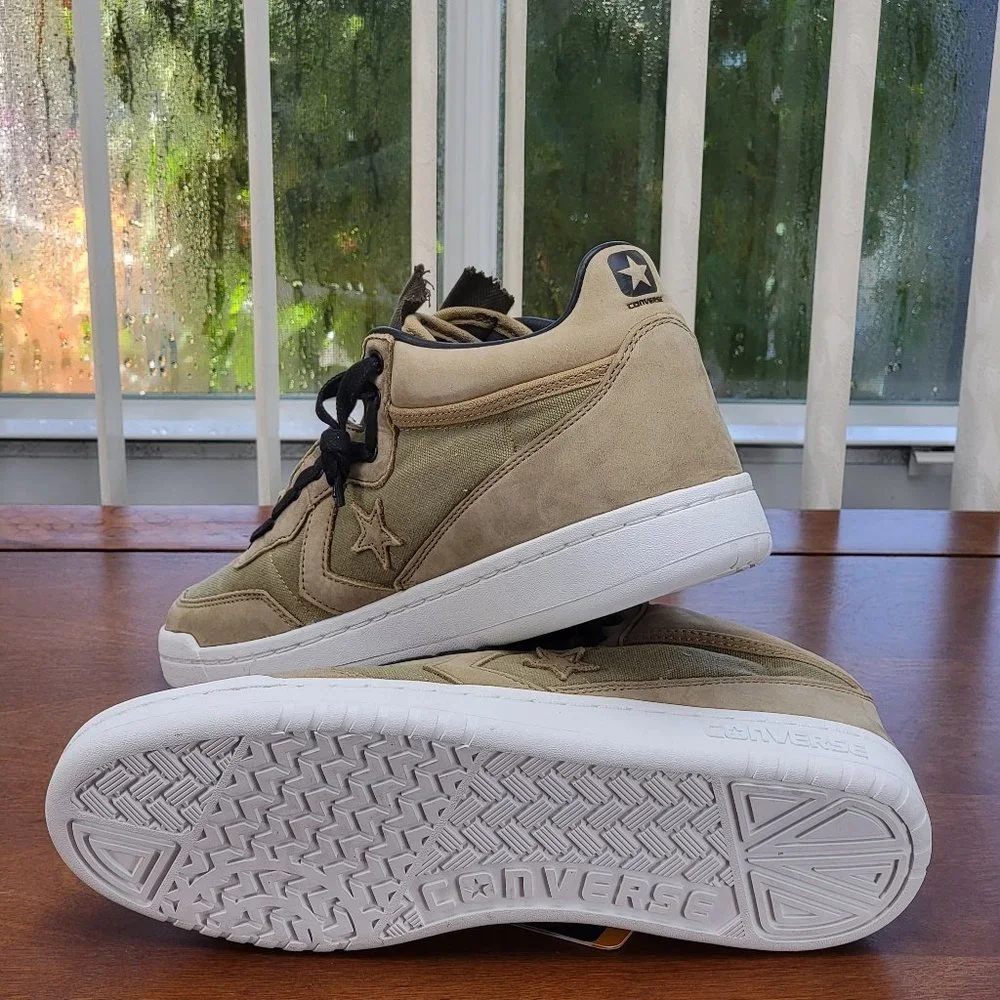 Converse X 3M Fastbreak Mid Canvas 159457C Boa/Antique Brown/White Size 11 - Picture 6 of 13